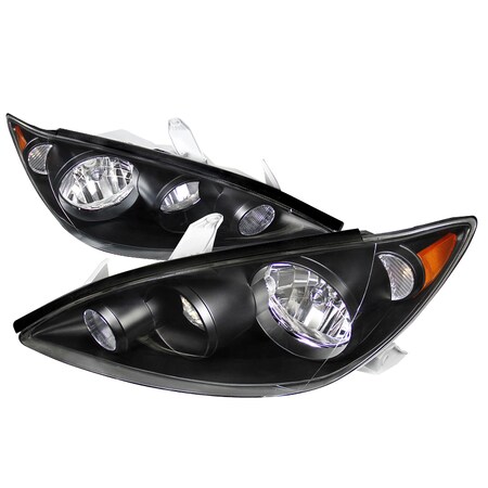 Spec-D Tuning 05-06 Toyota Camry Euro Headlights Black Housing 2LH-CAM05JM-RS